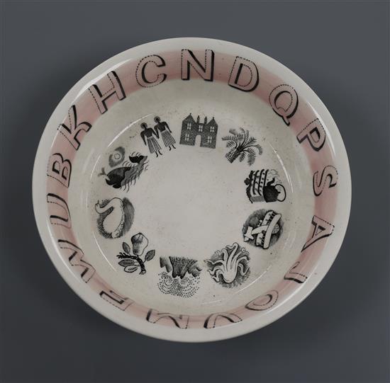 A Wedgwood Eric Ravilious alphabet pattern bowl 17cm